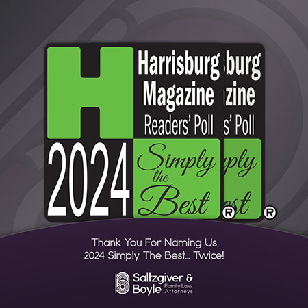 Harrisburg Magazine Simply The Best Divorce Attorney and Readers' Choice Family Law Attorney